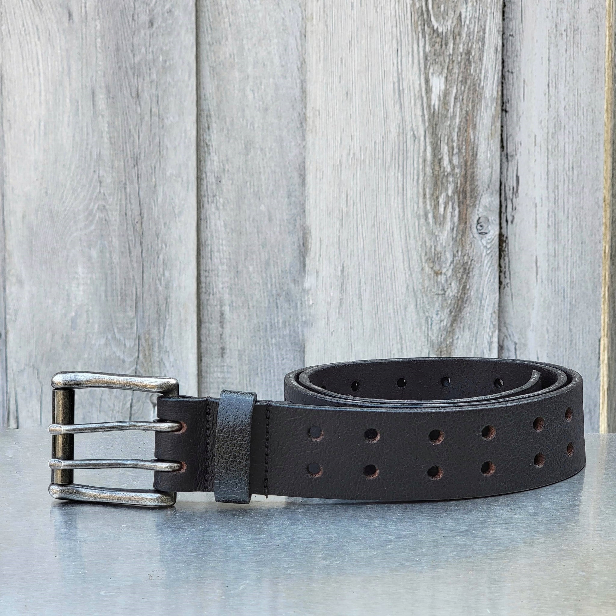 The Double Hole Belts - 2 PC Gift Set