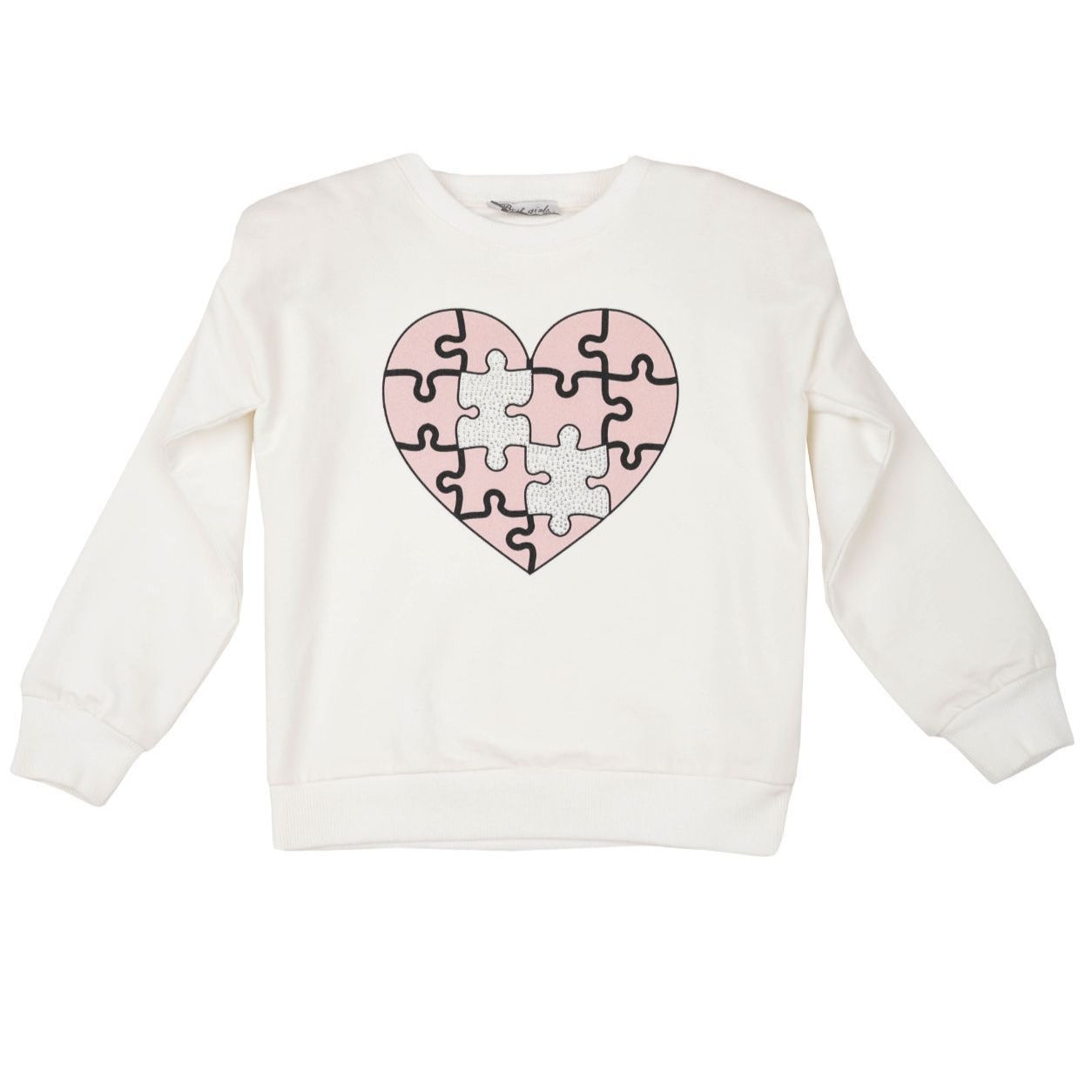 Puzzle Heart Girls Casual Set-1