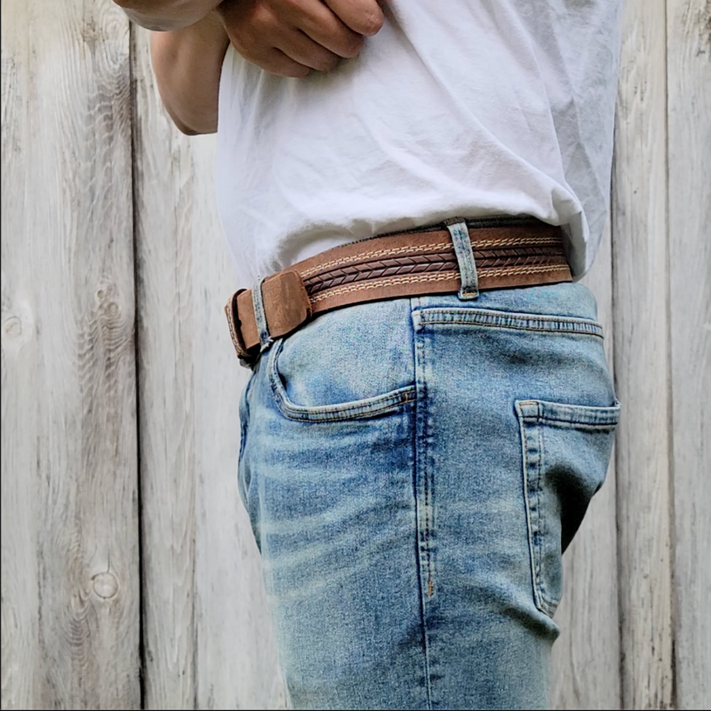 The Purpose Belt - Arrow Patterned 100% Real Leather Belt