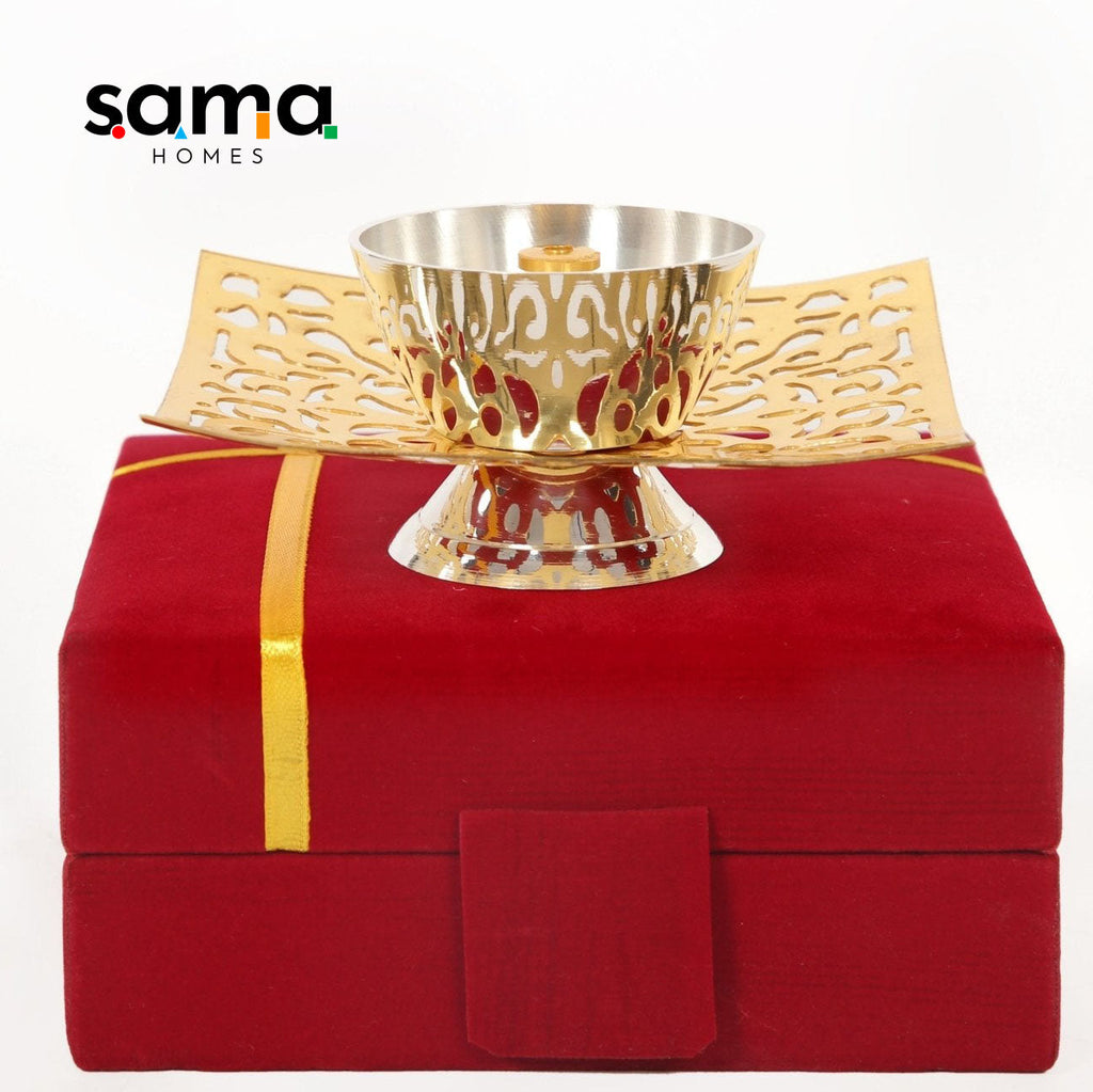 Brass Jaali Oil Lamp [Deepak]-0