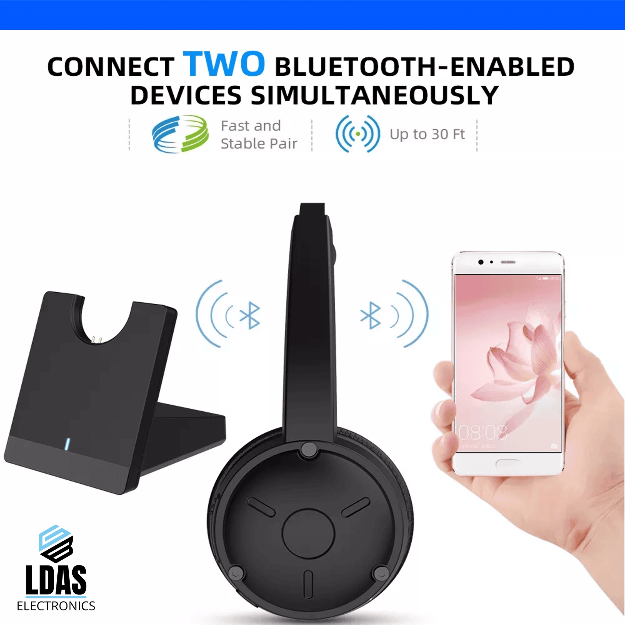 LDAS Office Bluetooth Headset G40