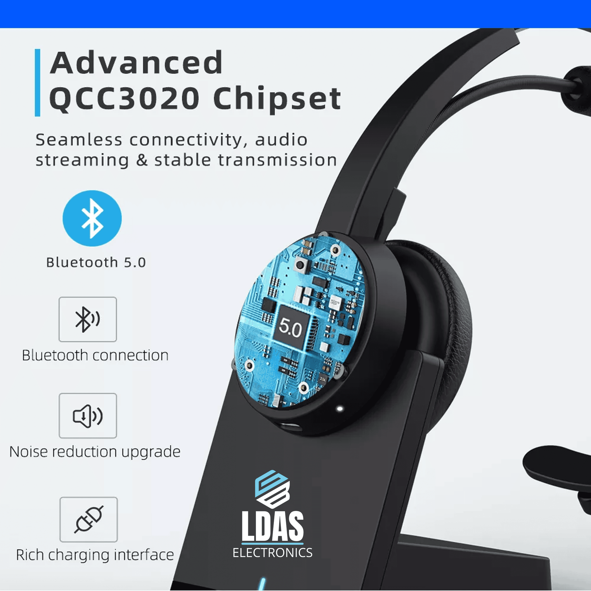 LDAS Office Bluetooth Headset G40