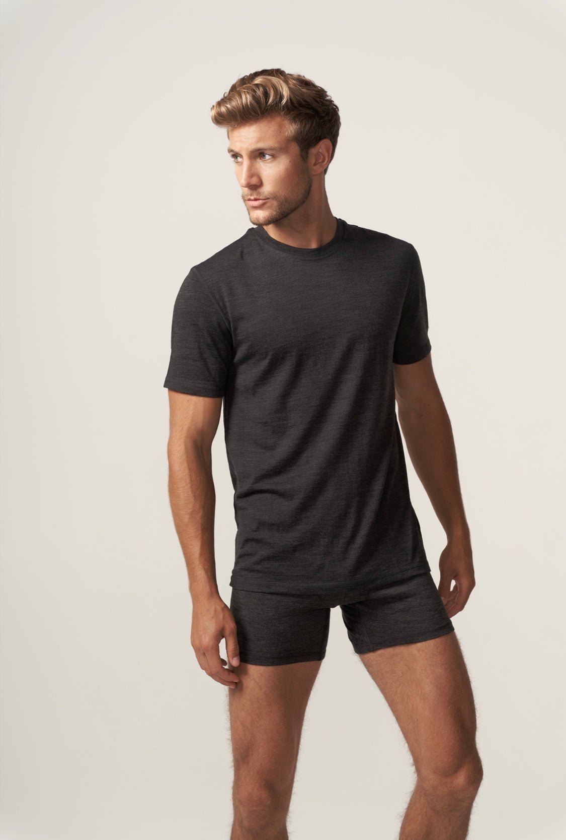 Men's 100% Merino Wool Short Sleeve T-Shirt 180 GSM - Lightweight