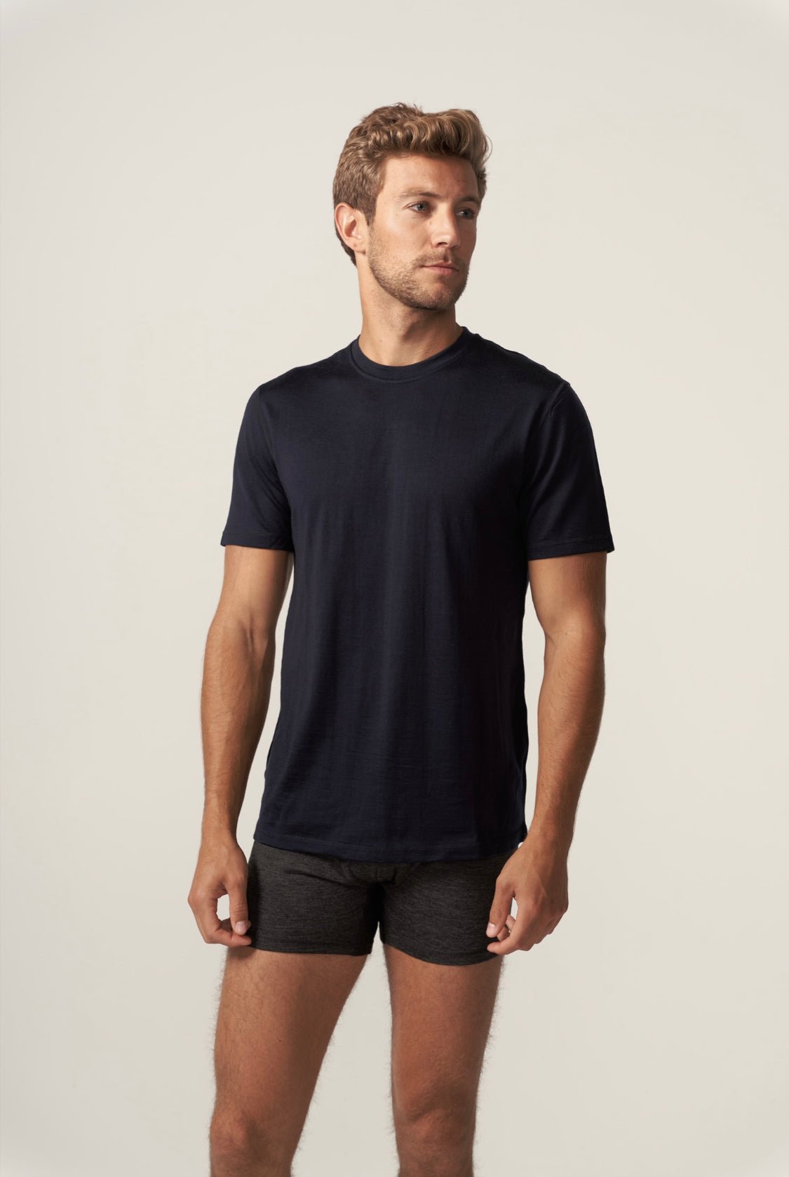 Men's 100% Merino Wool Short Sleeve T-Shirt 180 GSM - Lightweight